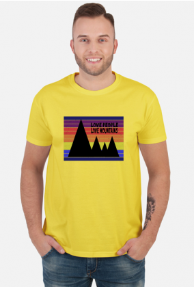Koszulka męska górska- LOVE PEOPLE LOVE MOUNTAINS