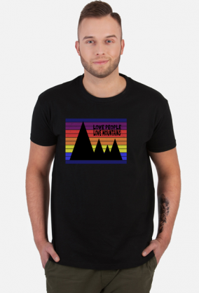 Koszulka męska górska- LOVE PEOPLE LOVE MOUNTAINS