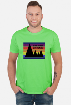 Koszulka męska górska- LOVE PEOPLE LOVE MOUNTAINS