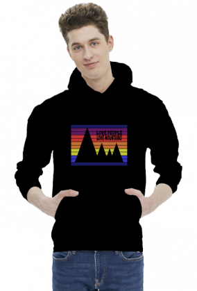 Bluza męska górska- LOVE PEOPLE LOVE MOUNTAINS