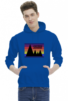 Bluza męska górska- LOVE PEOPLE LOVE MOUNTAINS