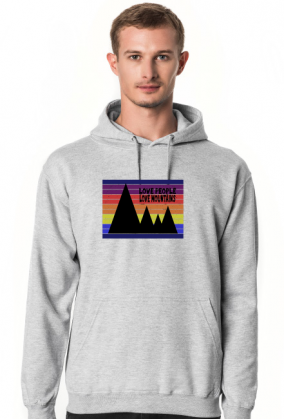 Bluza męska górska- LOVE PEOPLE LOVE MOUNTAINS