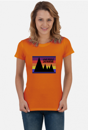 Koszulka damska górska- LOVE PEOPLE LOVE MOUNTAINS