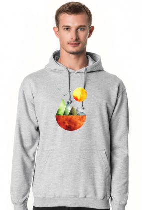 Bluza męska górska- SŁOŃCE I GÓRY mountains