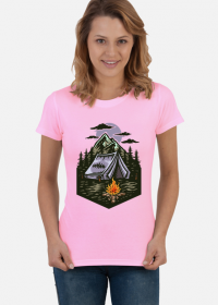 Koszulka damska górska- BIWAK W GÓRACH Góry, mountains