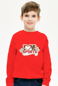 BLUZA CHŁOPIĘCA ,,LOVE SPORTS,,