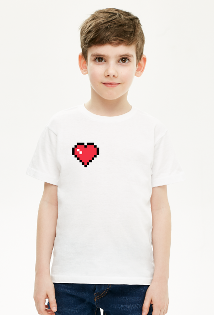 T-shirt Koszulka Pixel SERCE Małe
