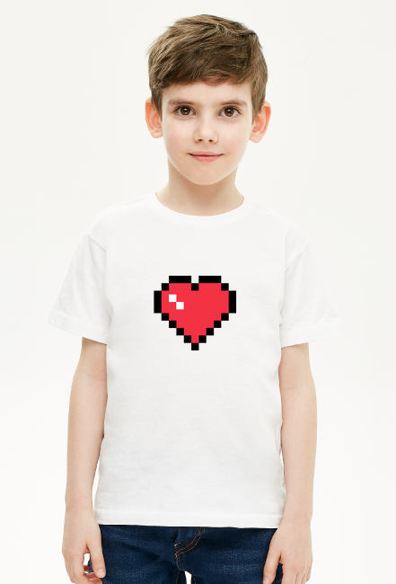 T-shirt Koszulka Pixel SERCE Duże
