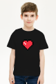 T-shirt Koszulka Pixel SERCE Duże