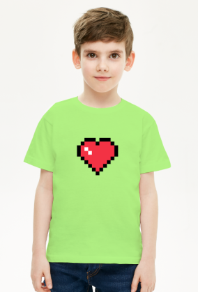 T-shirt Koszulka Pixel SERCE Duże