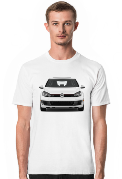 Volkswagen Golf GTI koszulka męska z GTI
