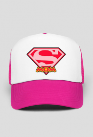 CZAPKA Z DASZKIEM ,,SUPER MOM,,