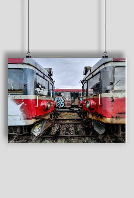 Plakat A2 "ostatnie spojrzenie EN57"