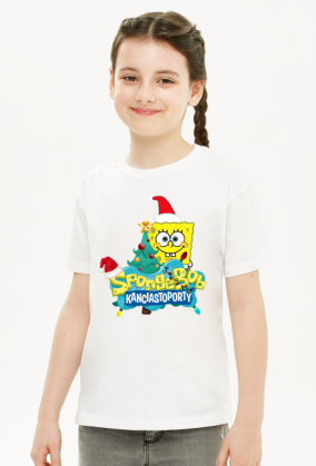 T-SHIRT DLA DZIEWCZYNKI! HIT! SPONGEBOB KANCIASTOPORTY - ŚWIĘTA!