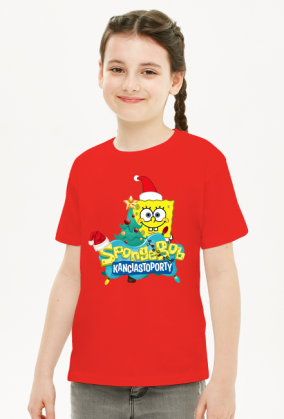 T-SHIRT DLA DZIEWCZYNKI! HIT! SPONGEBOB KANCIASTOPORTY - ŚWIĘTA!