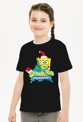 T-SHIRT DLA DZIEWCZYNKI! HIT! SPONGEBOB KANCIASTOPORTY - ŚWIĘTA!