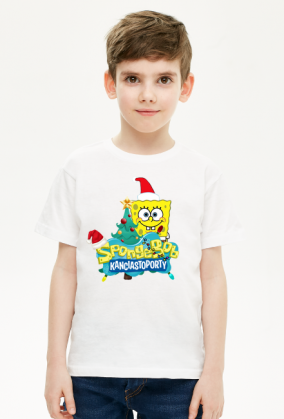 T-SHIRT DLA CHŁOPCA! HIT! SPONGEBOB KANCIASTOPORTY ŚWIĘTA!