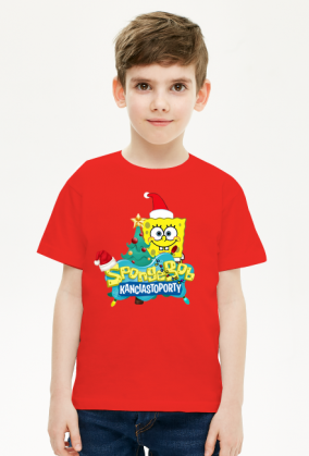 T-SHIRT DLA CHŁOPCA! HIT! SPONGEBOB KANCIASTOPORTY ŚWIĘTA!