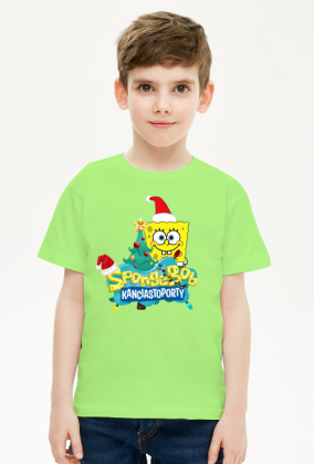 T-SHIRT DLA CHŁOPCA! HIT! SPONGEBOB KANCIASTOPORTY ŚWIĘTA!