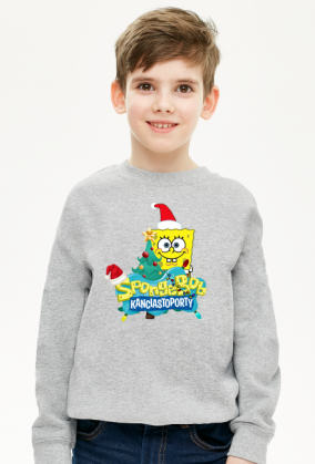 BLUZA CHŁOPIĘCA ' SPONGEBOB KANCIASTOPORTT - ŚWIĘTA' HIT!