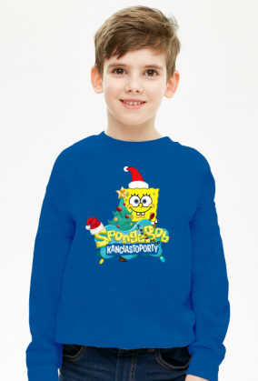 BLUZA CHŁOPIĘCA ' SPONGEBOB KANCIASTOPORTT - ŚWIĘTA' HIT!