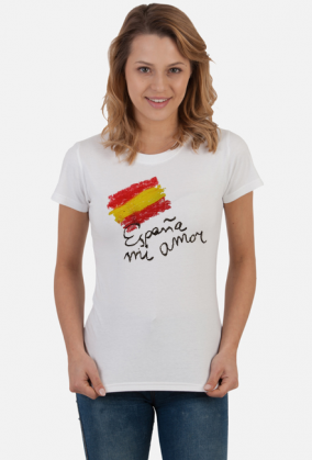 España mi amor koszulka damska