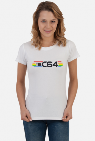 Biała koszulka damska C64 Commodore 64 v1