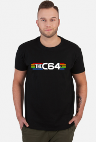Czarna koszulka męska C64 Commodore 64  v1