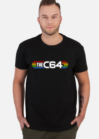 Czarna koszulka męska C64 Commodore 64  v1