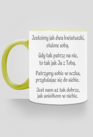 KUBEK ,,JAK DWA KWIATUSZKI,,