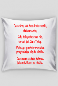 PODUSZKA ,,JAK DWA KWIATUSZKI,,