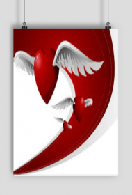 PLAKAT ,,ANIELSKIE SERCE,,