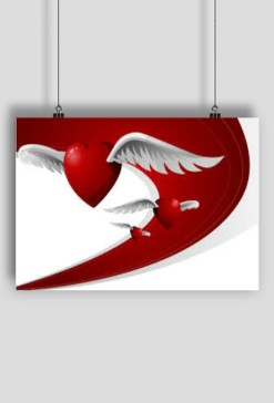 PLAKAT ,,ANIELSKIE SERCE,,