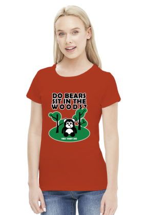 Do bears sit in the woods?