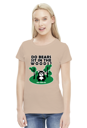 Do bears sit in the woods?