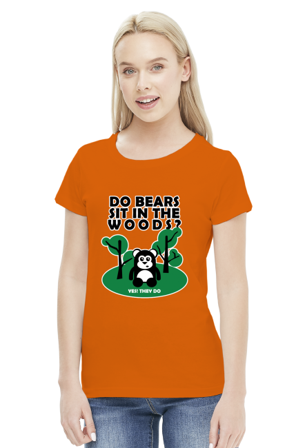 Do bears sit in the woods?