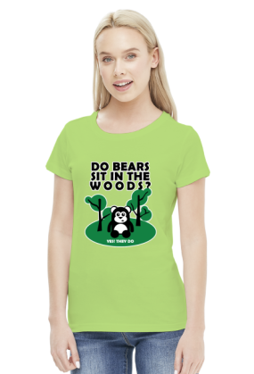Do bears sit in the woods?