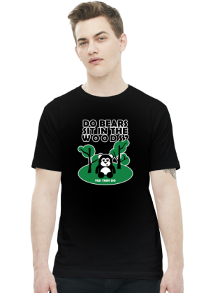 Do bears sit in the woods?
