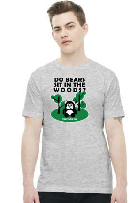 Do bears sit in the woods?