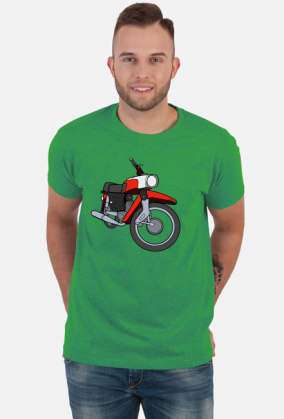 Motocykl Gazela - barwy wzmocnione
