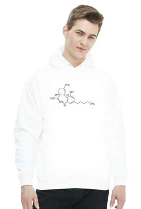 White Hoodie THC SmokingWeed