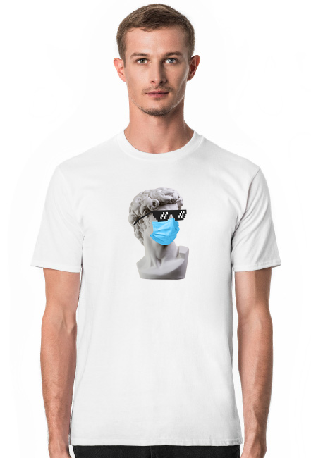 HIT! Statua Posąg Maseczka Okulary PIXEL Kreatywne