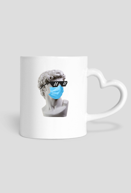 WTF?! PANDEMIC Statua Posąg Okulary PIXEL ART