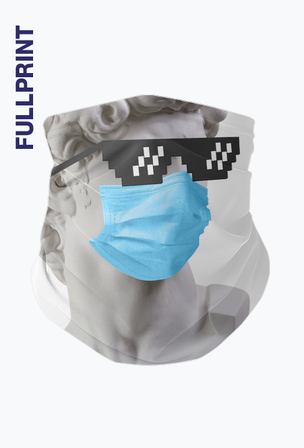 KOMIN FullPrint Statua Posąg Maseczka LIKE A BOSS