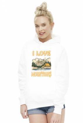 Bluza damska górska- I LOVE MOUNTAINS