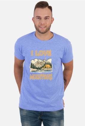 Koszulka męska górska-  I LOVE MOUNTAINS  góry