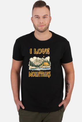 Koszulka męska górska-  I LOVE MOUNTAINS  góry