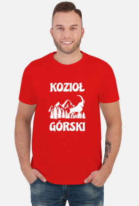 Koszulka męska górska- KOZIOŁ GÓRSKI Góry, mountains