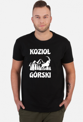 Koszulka męska górska- KOZIOŁ GÓRSKI Góry, mountains