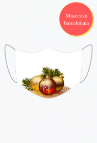 Maseczka Bawełniana Bombki